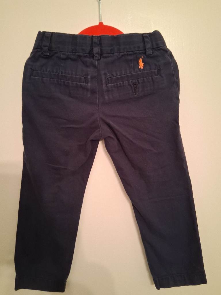 Polo Ralph Lauren. navy blue boys chinos trousers. Age 3 years.