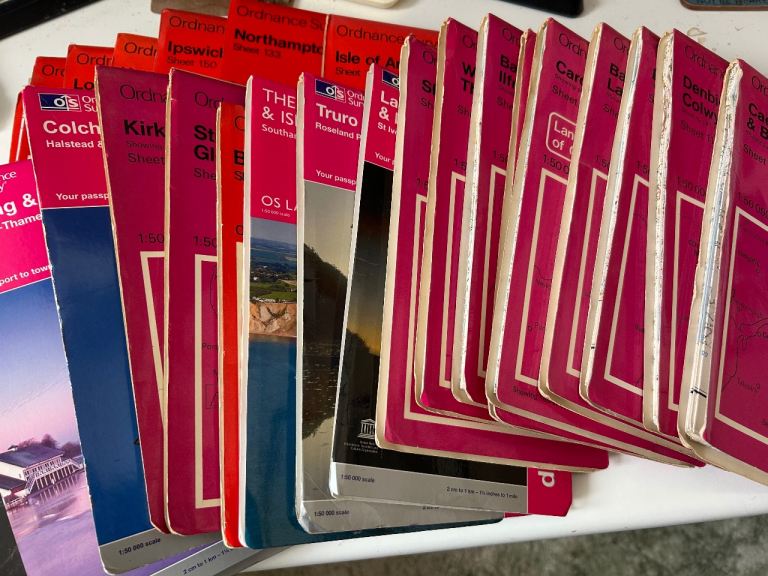 30 Ordinance Survey Maps plus 6 bonus Free Maps!