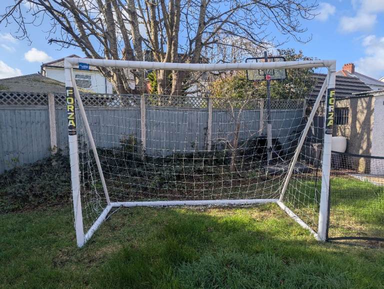 Football goal and rebounder