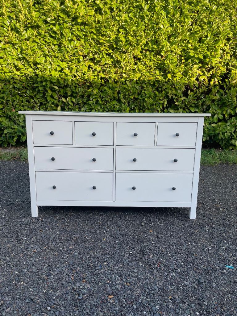 image for FREE DELIVERY 🥰🚚🥰 IKEA WHITE HEMNES CHEST OF 8 DRAWERS GOOD CONDITION 