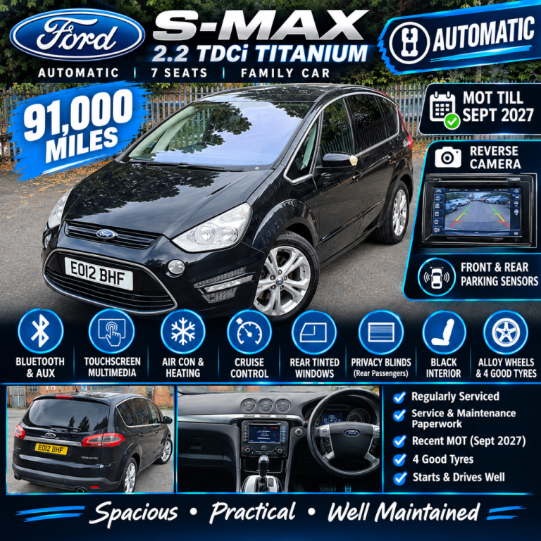 Ford, S-MAX, MPV, 2012, Other, 2179 (cc), 5 doors