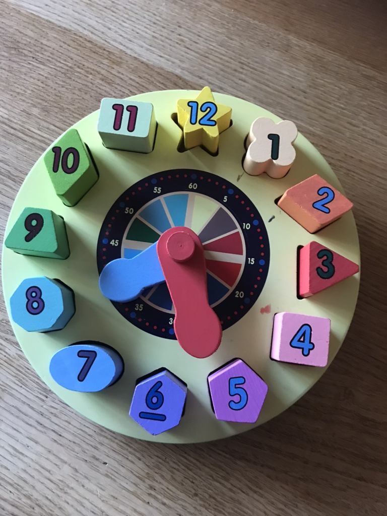 Melissa and Doug wooden clock