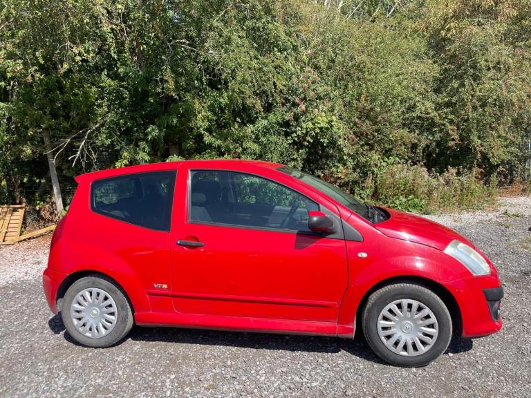 CITROEN C2 1.4 VTR PETROL 58 REG RED 3 DOOR 83880 MILES MOT AUGUST 9TH 2027 LOW INSURANCE 45+MPG