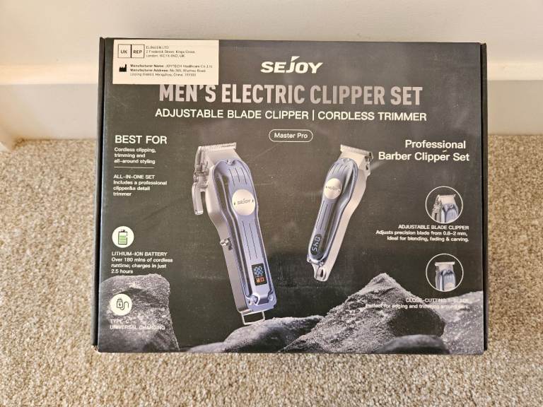 SEJOY Master Pro Professional Hair Clipper & Trimmer Set – new