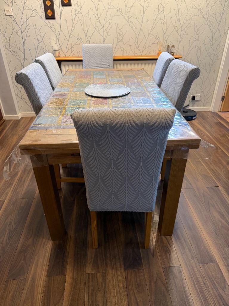 Oak Furniture land 6 Dining table chairs 