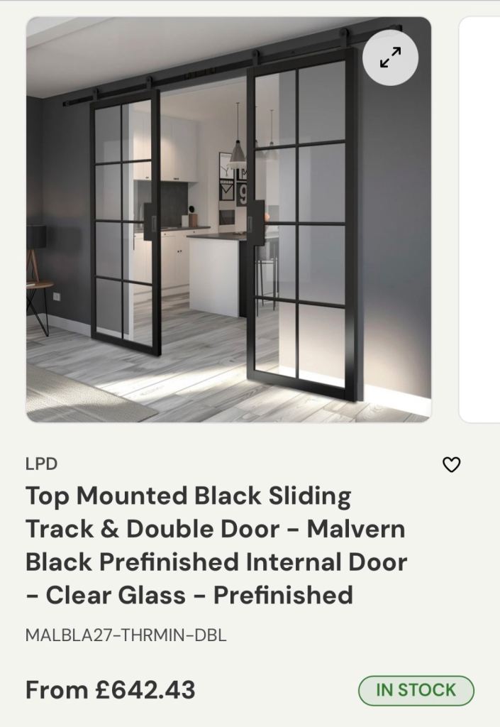 New unused  Sliding doors 