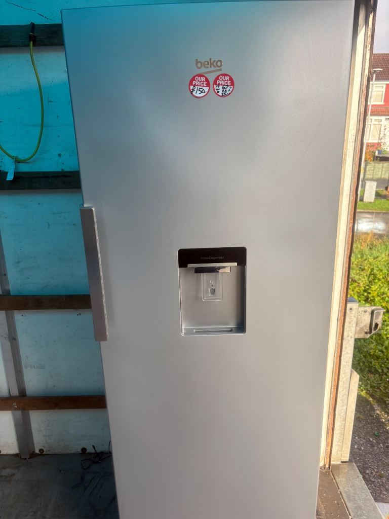 🔥BEKO SILVER LARDER FRIDGE WITH WATER DISPENSER £140 DELIVERED 🔥6 MONTHS WARRANTY 🔥DENTON APPLIAN