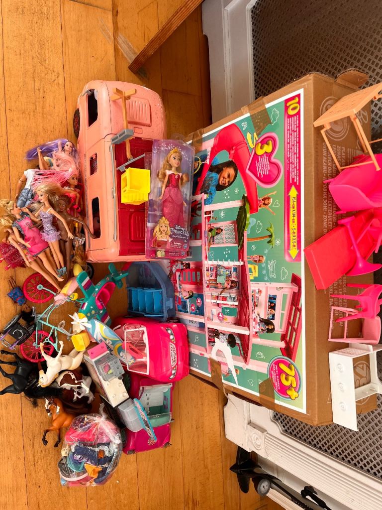 Large Barbie Bundle: Dreamhouse, Camper Van, Dolls & Accessories
