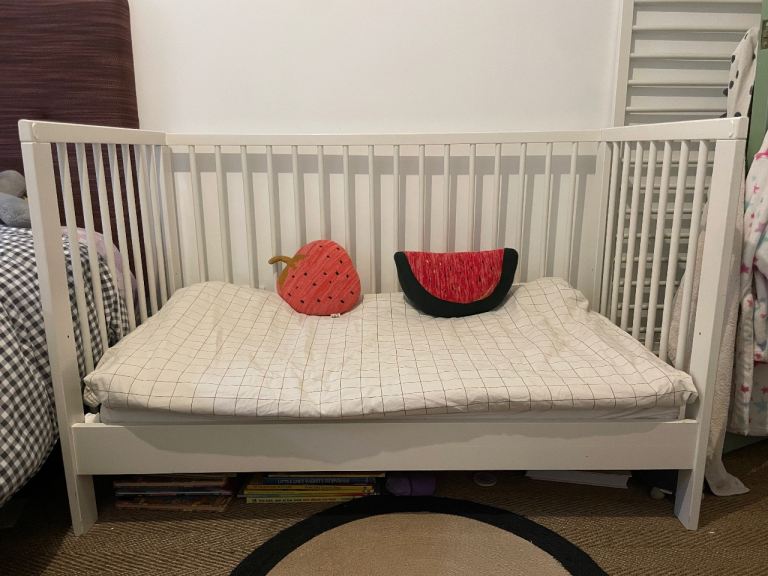 Ikea Gulliver Cot bed and mattress