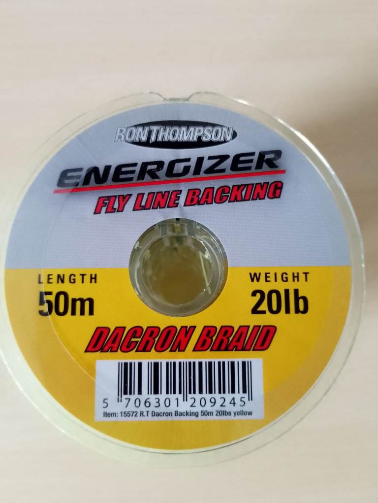 Four new 50 metre spools of 20lb fly reel backing line.