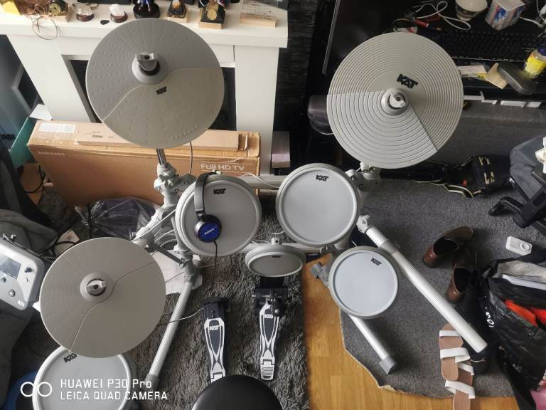 KAT kt1 Electronic Drum Kit – Good Condition, Grey