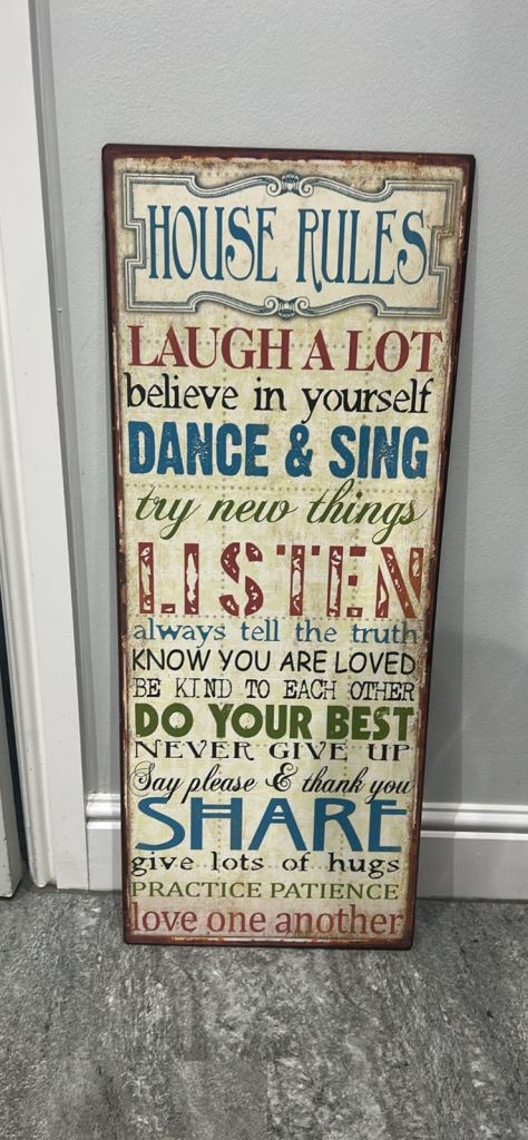 Rustic wall sign