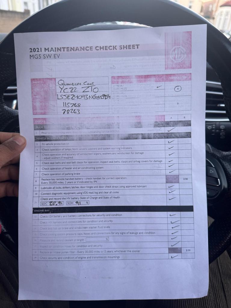 2022 MG MG5 61.1kWh Exclusive Long Range Auto 5dr ESTATE Electric Automatic