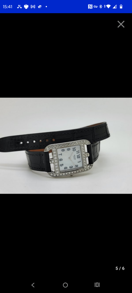 Hermes Cape Cod diamond watch. ONO price drop of £200 today 