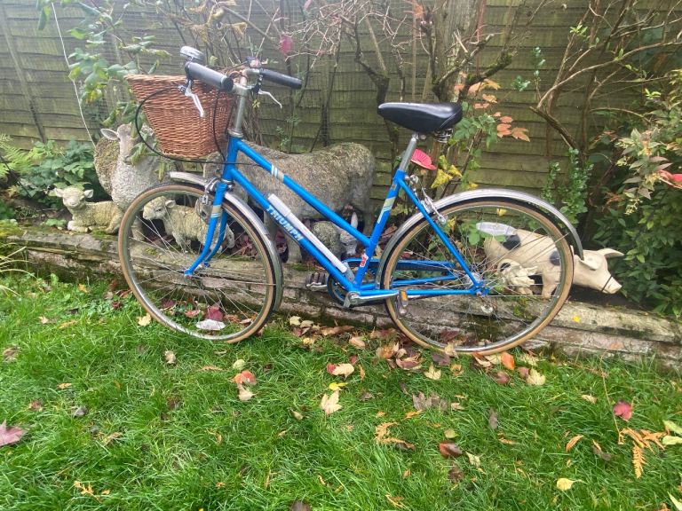 Vintage Triumph Ladies Bicycle Bike with basket.  19.5” frame