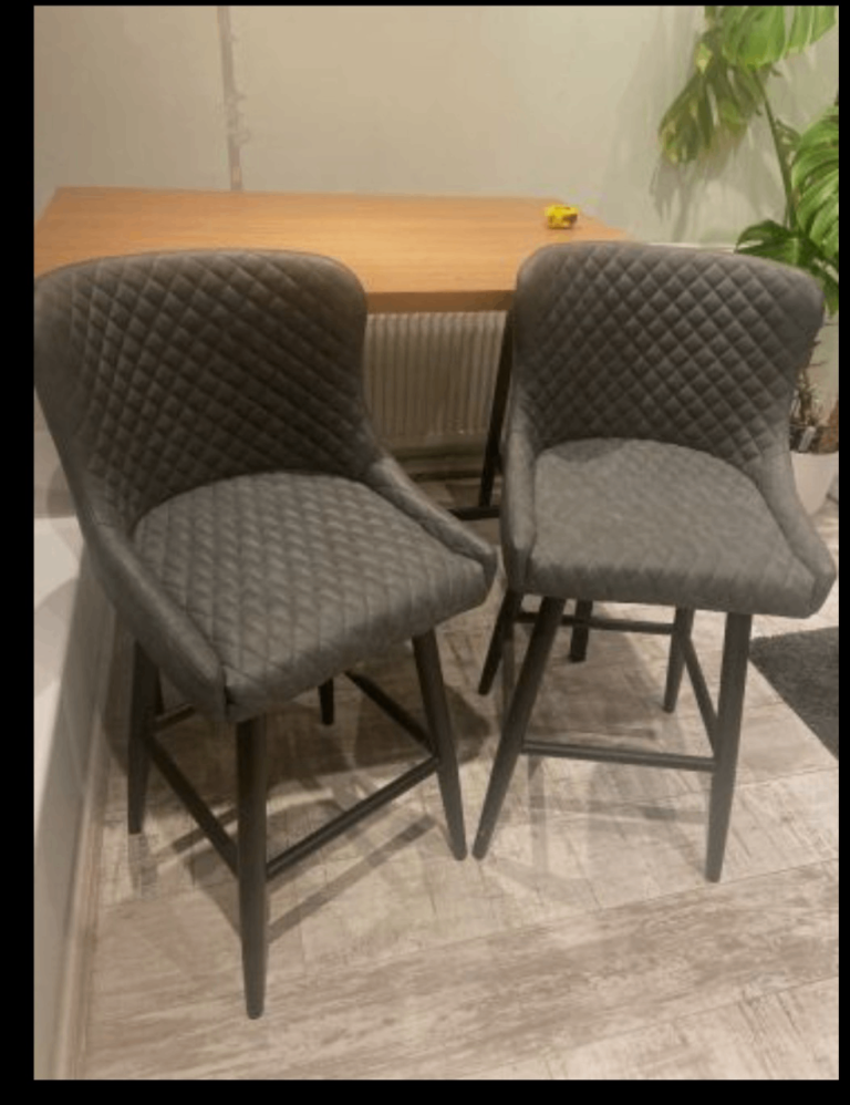 4x Montreal Counter Height Bar Stool, Faux Leather