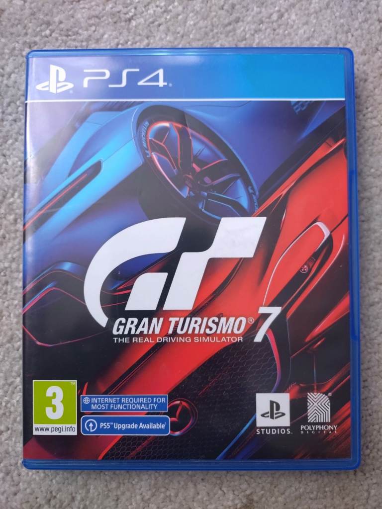 GT7 for PS4 - Gran Tourismo 7 Playstation Game - 2 Discs - Driving Simulator SIM Sony A1 Condition