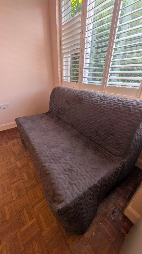 IKEA Lycksele 2-seat sofa bed, double, dark grey