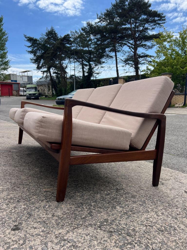 Vintage Toothill Teak Sofa – Mid Century Modern British Design