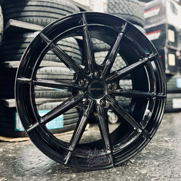 19” 5x112 Alloys New Black Riviera RF21 Wheels VW Caddy Golf Mercedes A Class Audi A3