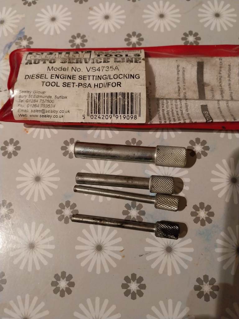 Sealey diesel engine setting/ locking tool set psa HDi/FOR