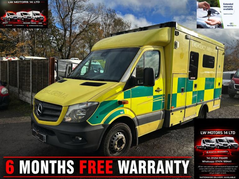 MERCEDES BENZ SPRINTER 519 CDI DIRECT EX AMBULANCE SERIVICS 2017 17 REG EURO 6