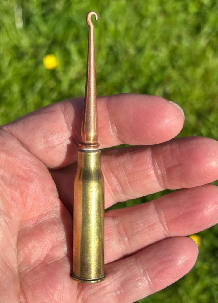 Unique Collectible WWI-Era Bullet Shell Button Hook Militaria