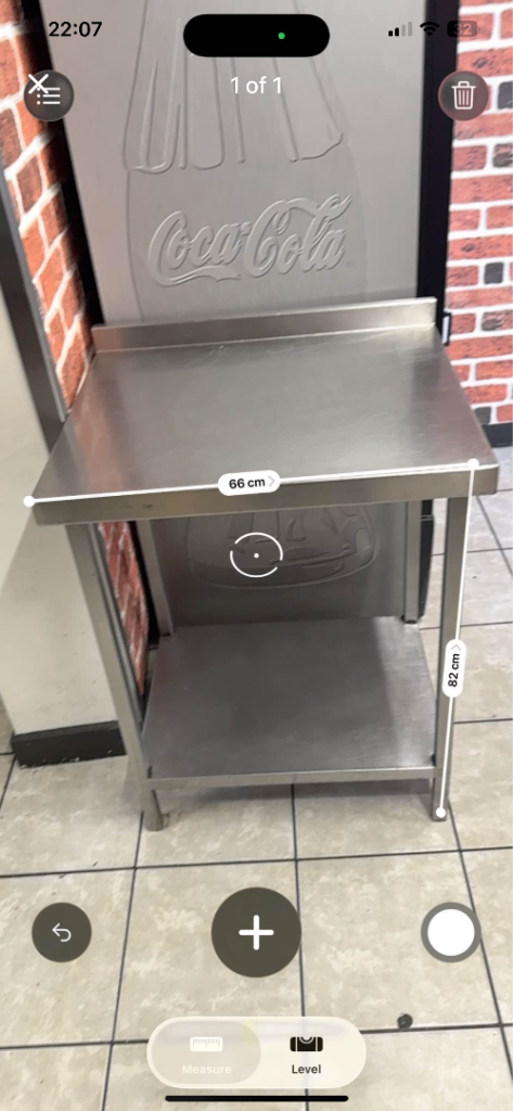 Stainless steel prep table