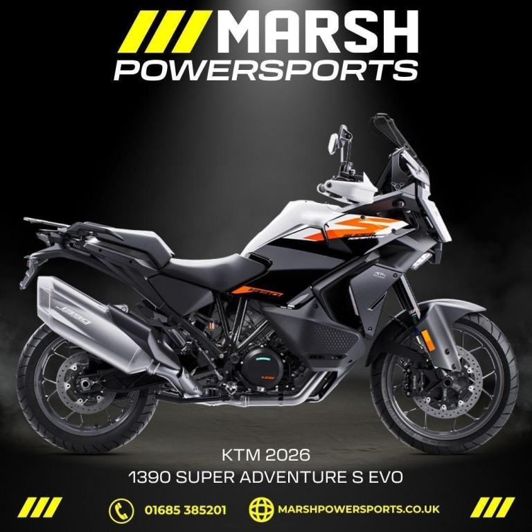KTM 1390 Super Adventure S Evo Black 2026 - KTM Main Dealer - Reserve Now!