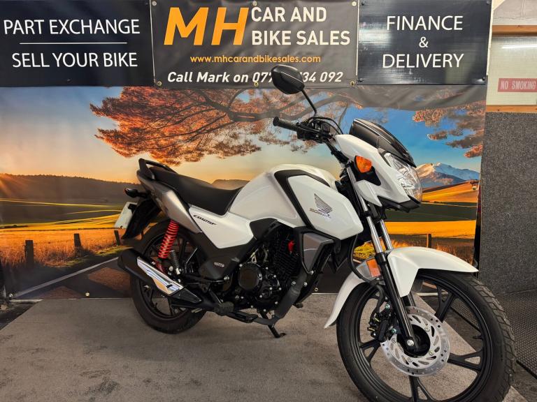 2023 Honda CB CBF125 CB125FM WHITE 1 OWNER 258 MILES   Roadster Petrol Manual