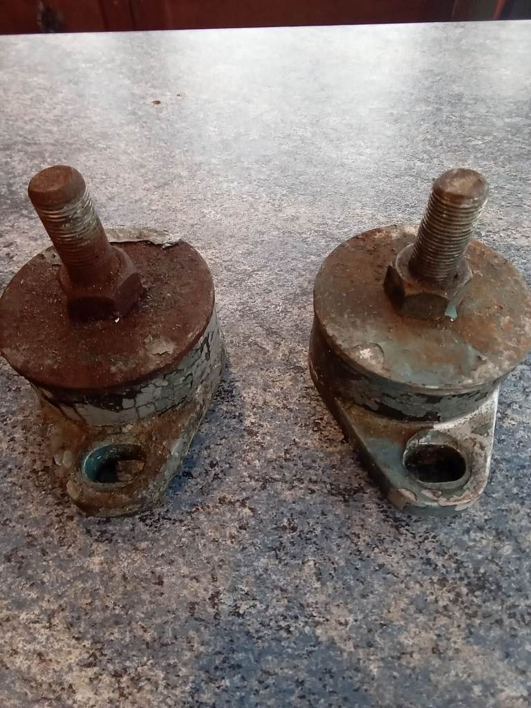 BMC Engine mount.  X2,  100mm hole aperture.  Used.