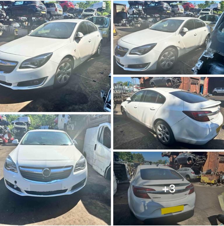 Vauxhall Insignia front Bumper shell white. 
