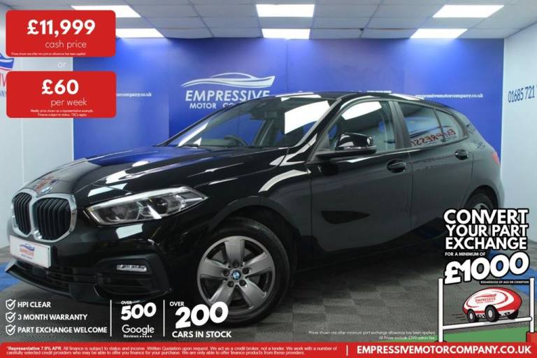 2019 69 BMW 1 SERIES 1.5 118I SE HATCHBACK 5DR PETROL MANUAL EURO 6 (S/S) (140 P