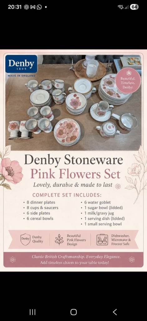 Denby dinner/crockery set
