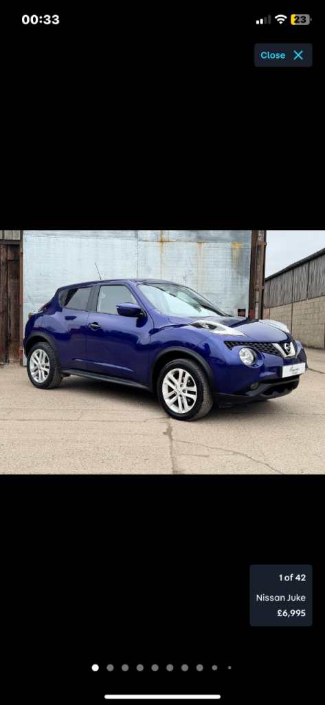 Nissan juke blue