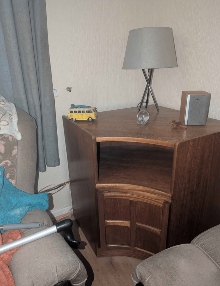 Mid century Danish Nathan corner unit 