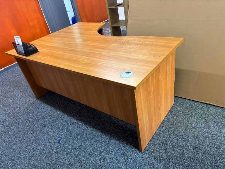 Curved office desk 