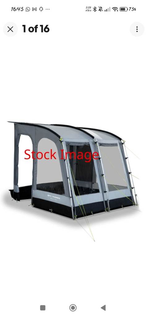 Kampa Rally 260 Caravan Awning – Good Condition