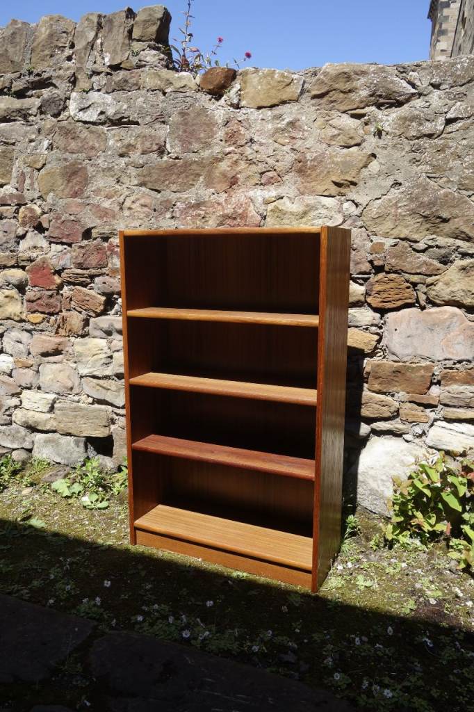 FREE vintage bookcase teak laminate, sturdy EAST NEUK