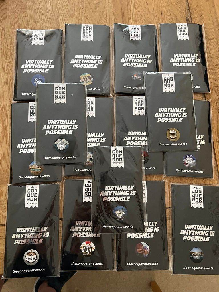 Conqueror Virtual Challenge Medals (8 Different) - £15/each