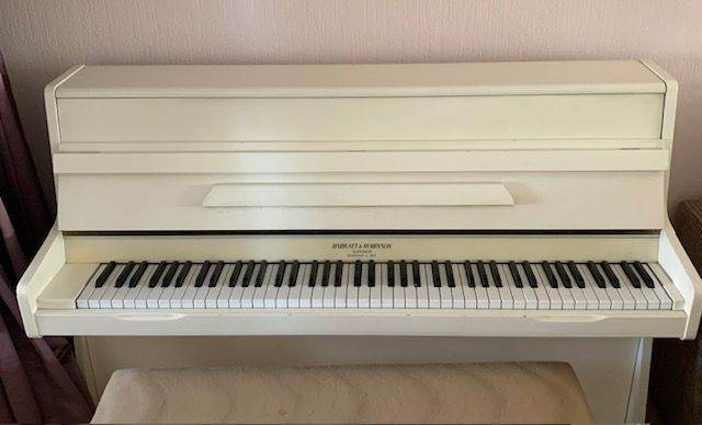 Compact White Piano