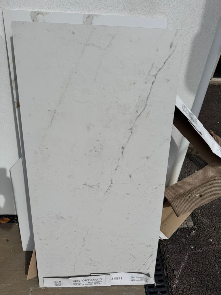 MANDARIN STONE tile, Piazza Bianco Matt Porcelain 1200x600x10mm 