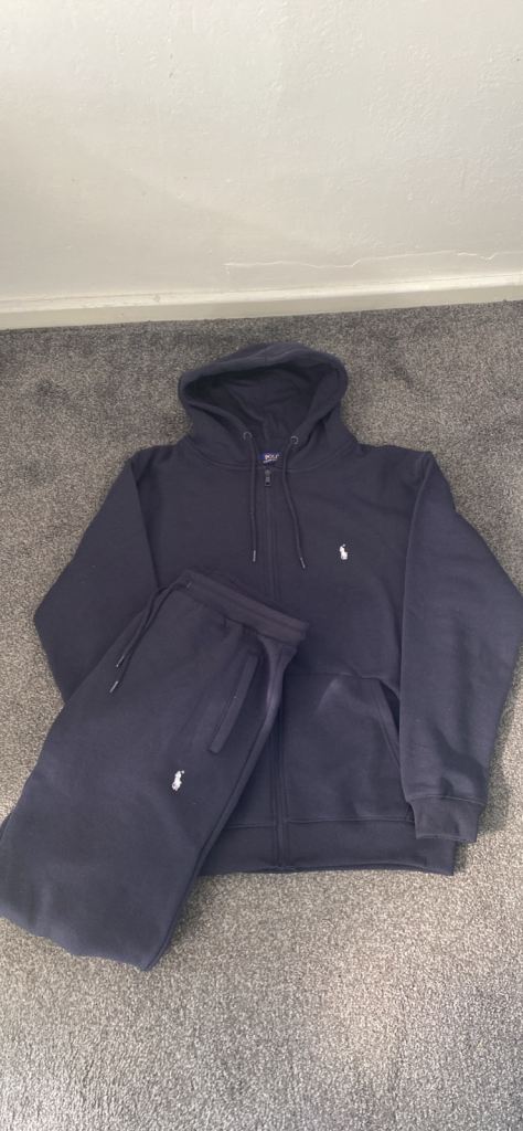 Ralph Lauren Navy Tracksuit Mens XL