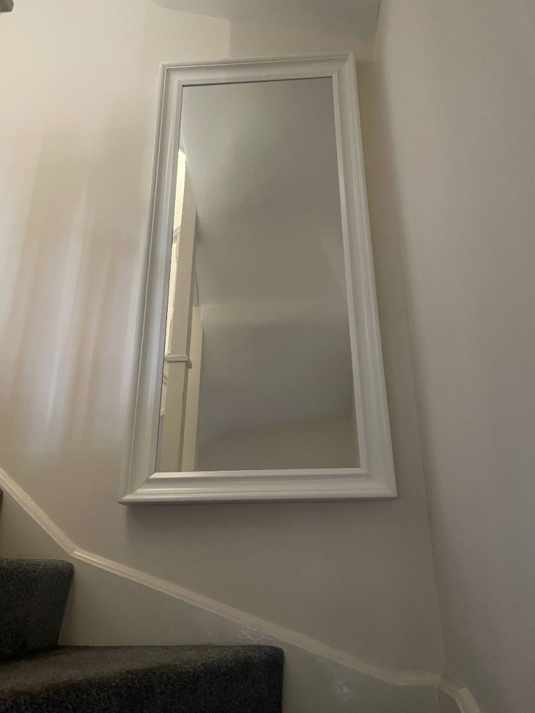Large white Ikea mirror