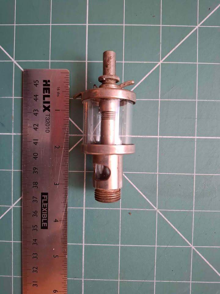 Steel and Glass Adjustable Drip Feed Sight Lubricator