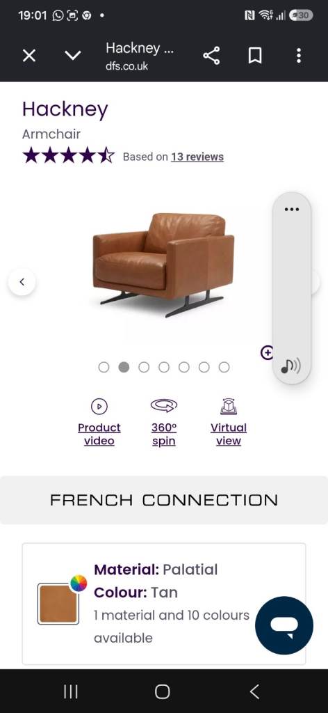dfs hackney leather living room chairs 