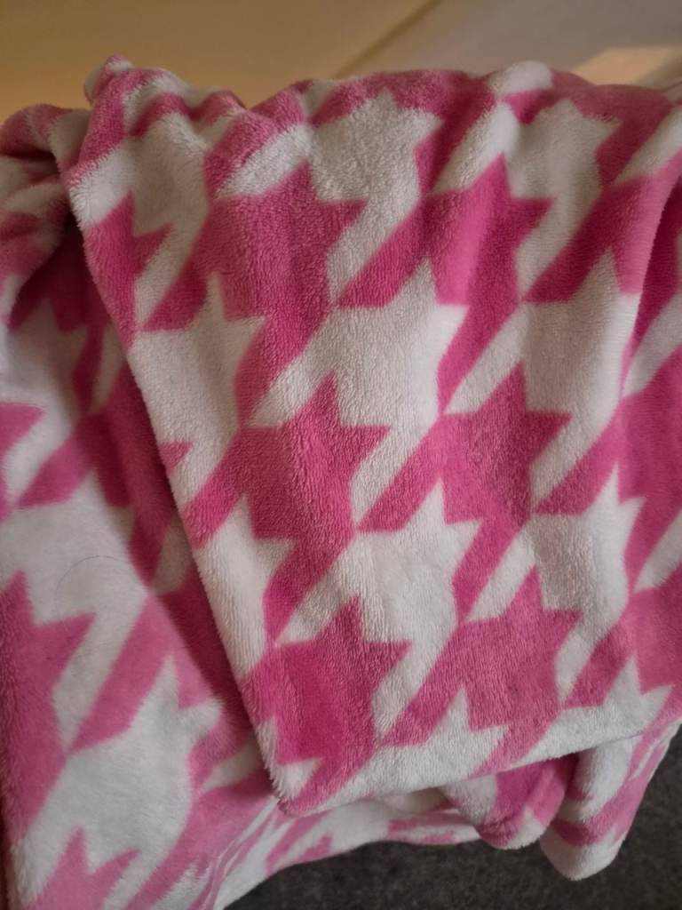 Primark Pink and White Star Pattern Pyjama Set, Size M