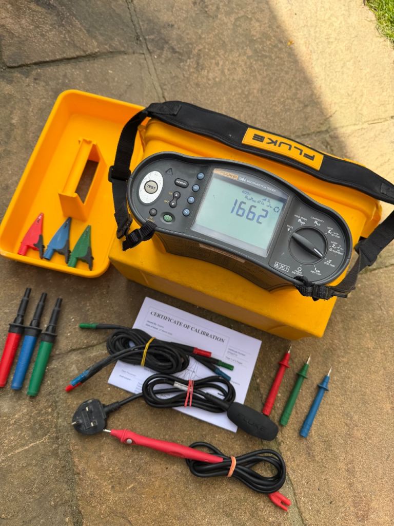 Fluke 1662 Electrician’s 18th edition tester calibrated 