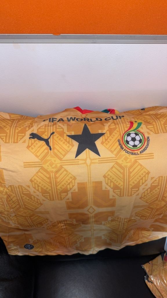 Ghana World Cup Football Shirt - Bright Yellow, New Condition