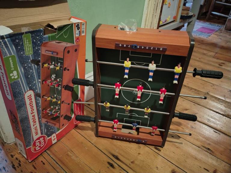 Mini Table Football - Fully working in great condition, with original box and balls